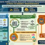 The image shows India's three stage nuclear programme.